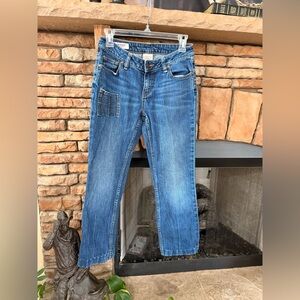 Banana Republic Bootcut Jeans SZ 2 Contoured Stretch Medium Wash Low Rise Y2K